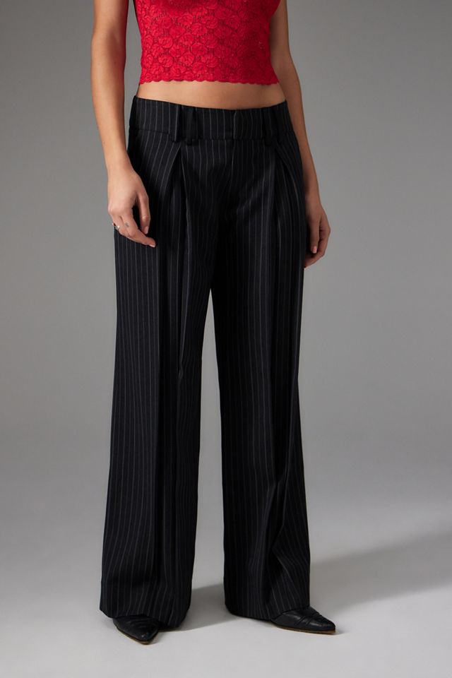 Amelia striped wide-leg pants – Āroka