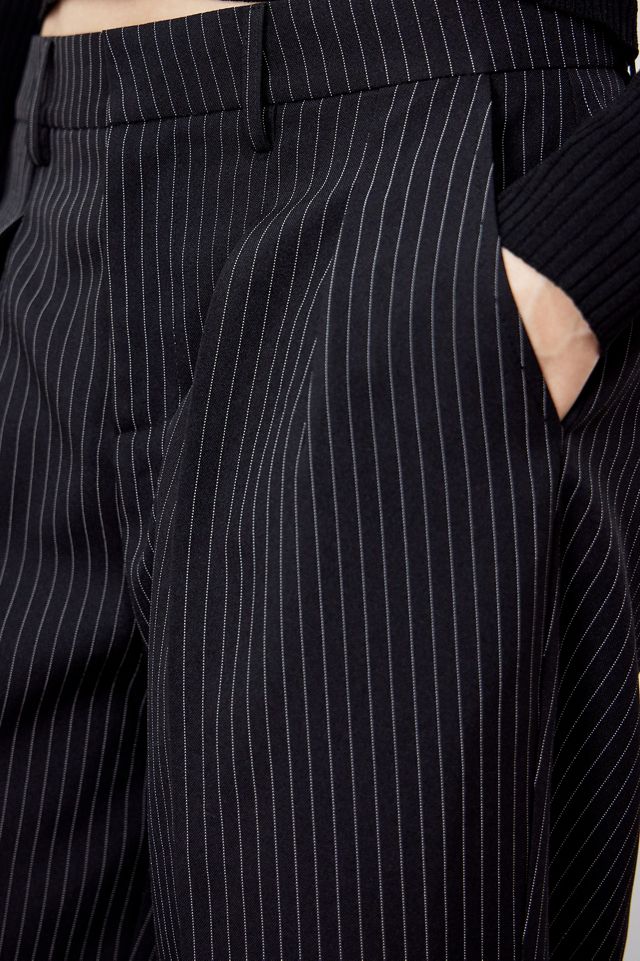 Archive At UO Black Pinstripe Mensie Wide Leg Trousers  #2