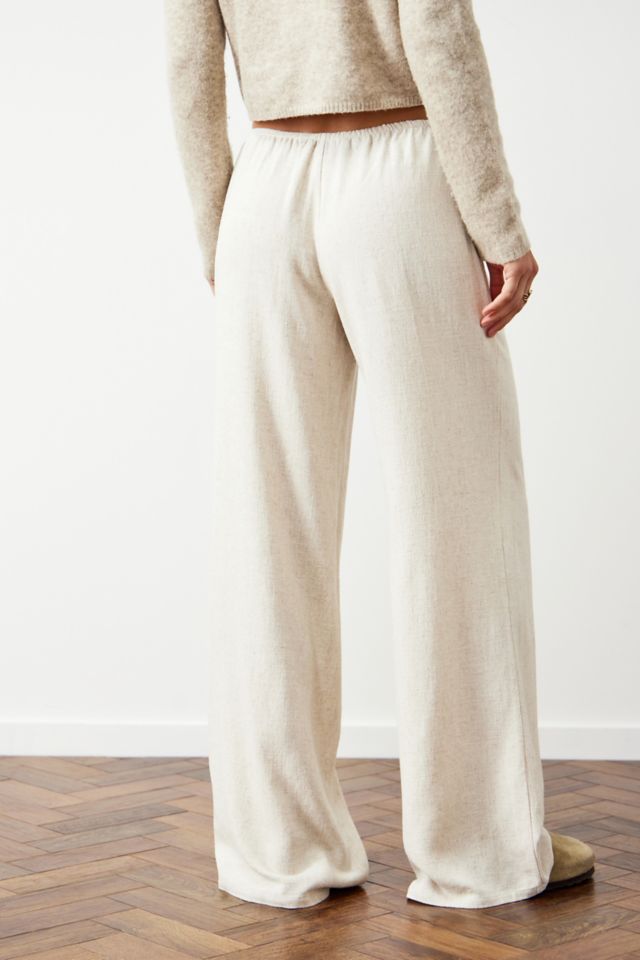 High waisted linen hot sale pants urban outfitters