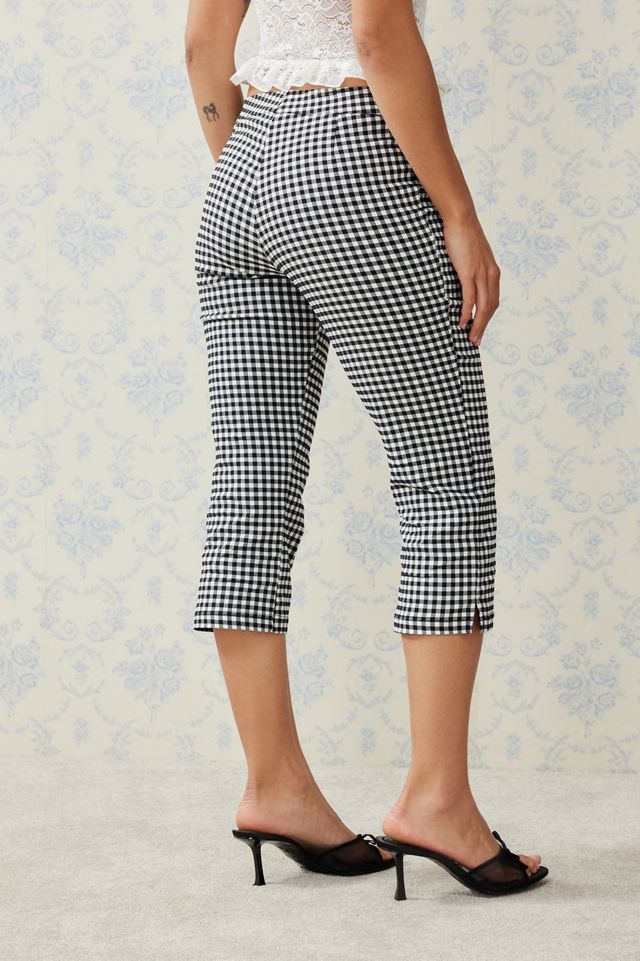 Archive At UO Black Gingham Capris #2