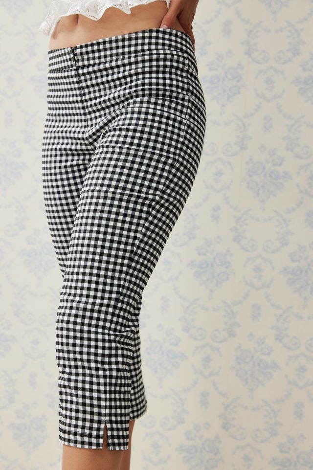 Archive At UO Black Gingham Capris #3