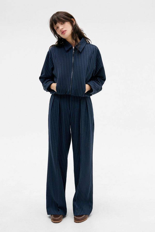Archive At UO Navy Ash Pinstripe Low Rise Trousers #4