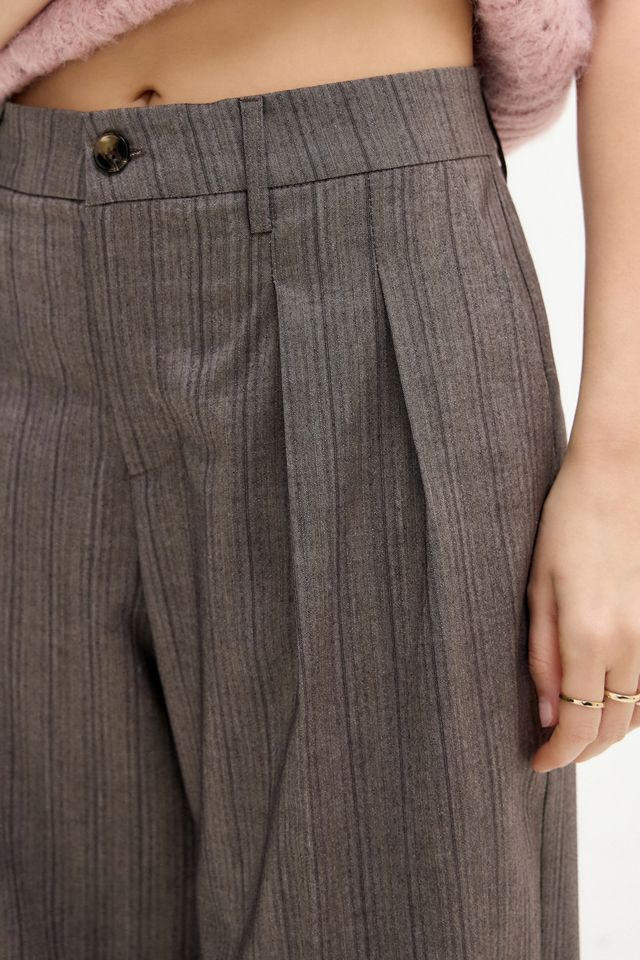 Archive At UO Brown Ash Stripe Trousers #2