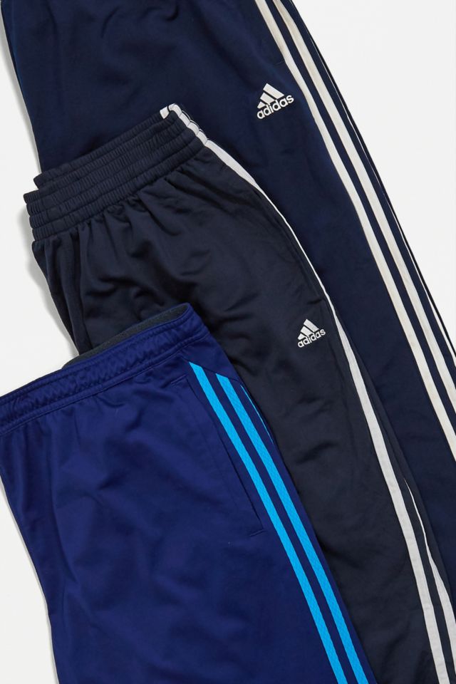 Vintage adidas navy blue 3 stripe track pant – weighnpayclothingstore