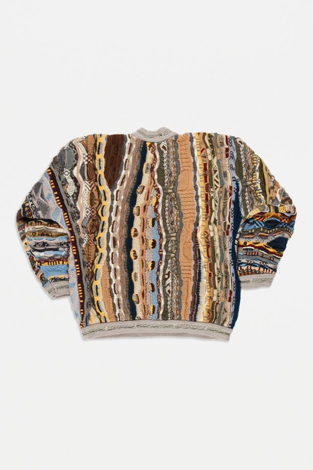 Urban Renewal Único En Su Tipo Vintage Coogi Grey Knitted Jumper #2