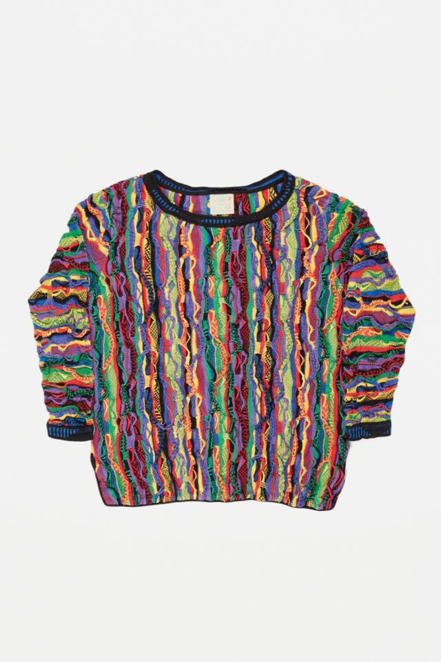 Urban Renewal One Of A Kind Coogi Multicoloured Knitted Jumper