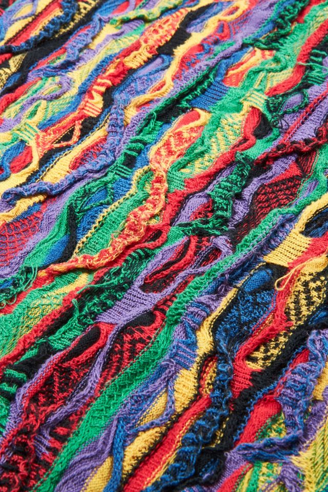 Urban Renewal One-Of-A-Kind Coogi Multicoloured Knitted Jumper #3
