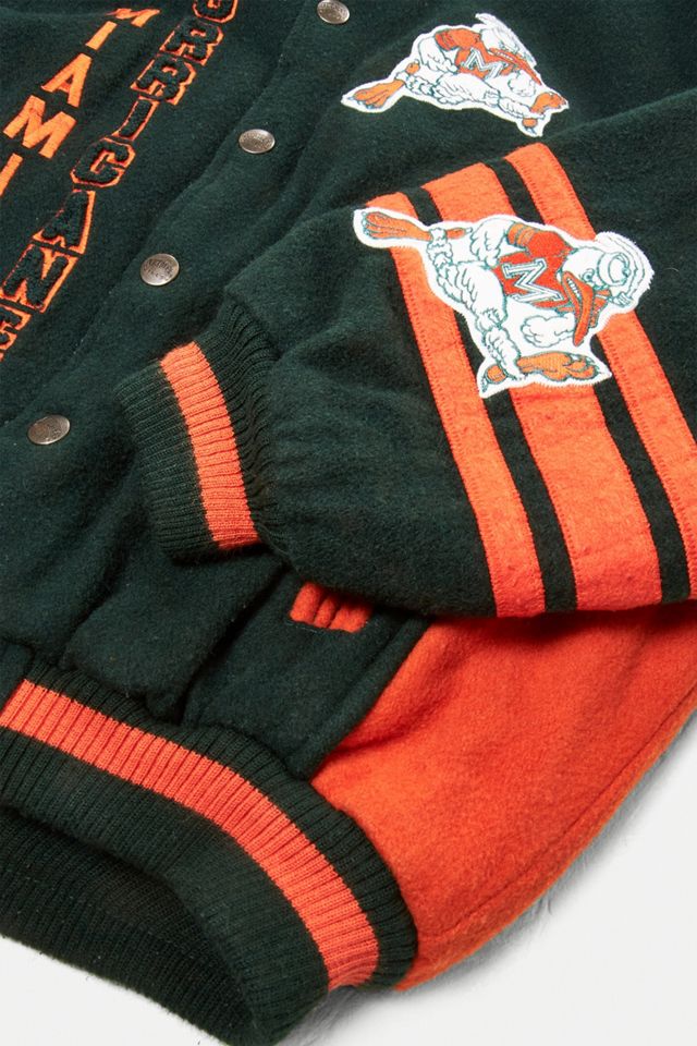 Urban Renewal One-Of-A-Kind Vintage Miami Hurricanes Jacket #1