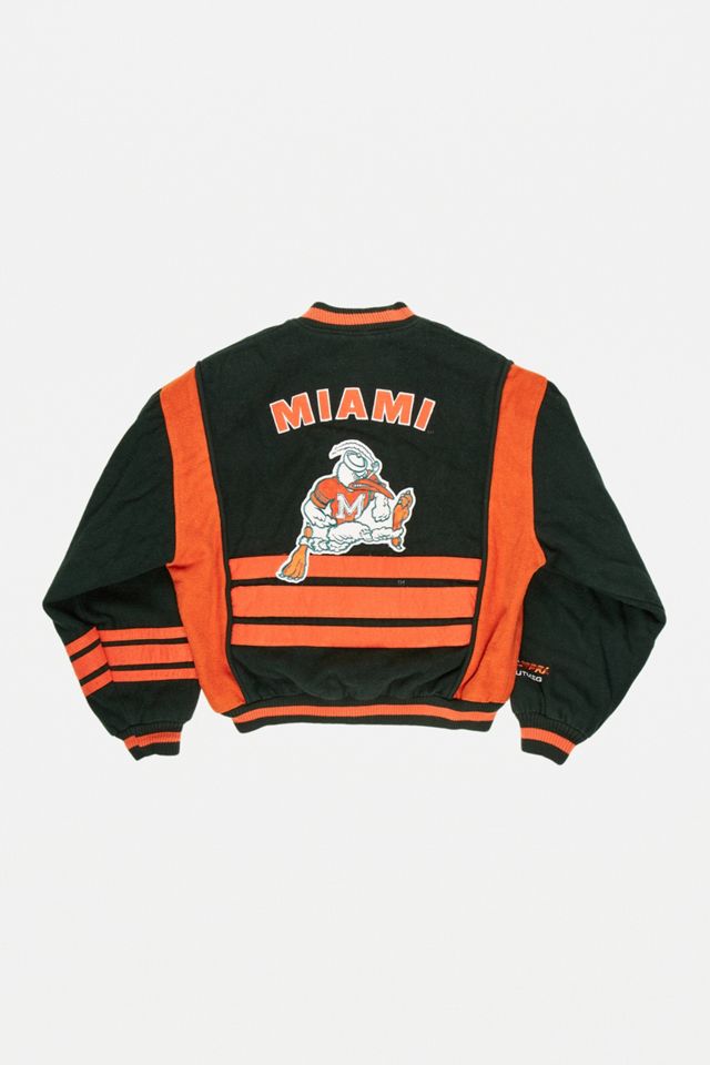 Urban Renewal One-Of-A-Kind Vintage Miami Hurricanes Jacket #2