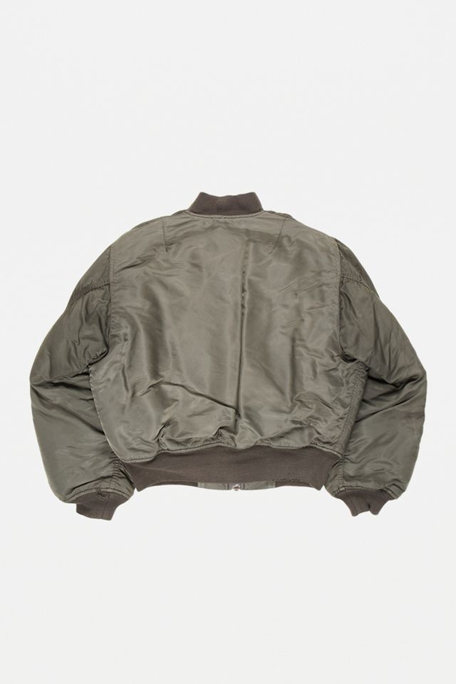 Urban Renewal Chaqueta Schott Green Bomber única en su tipo #2