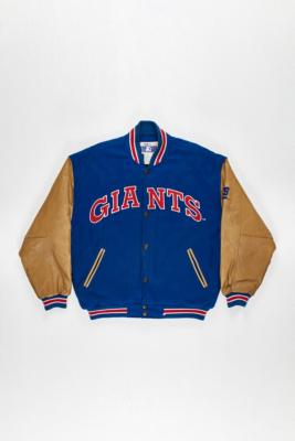 New York Giants Blue and White Letterman Jacket