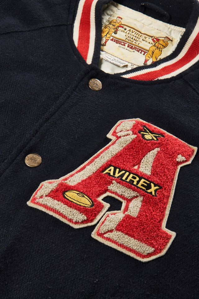 Urban Renewal One-Of-A-Kind Avirex Wool Baseball Jacket #2