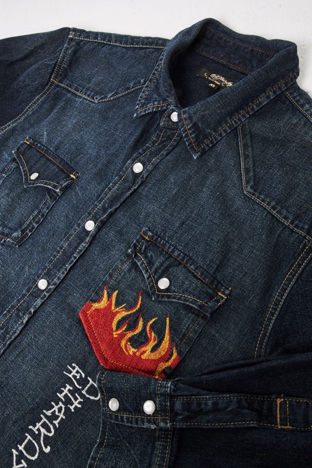Urban Renewal One-Of-A-Kind – Bestickter Jeansstoff von Ed Hardy #2
