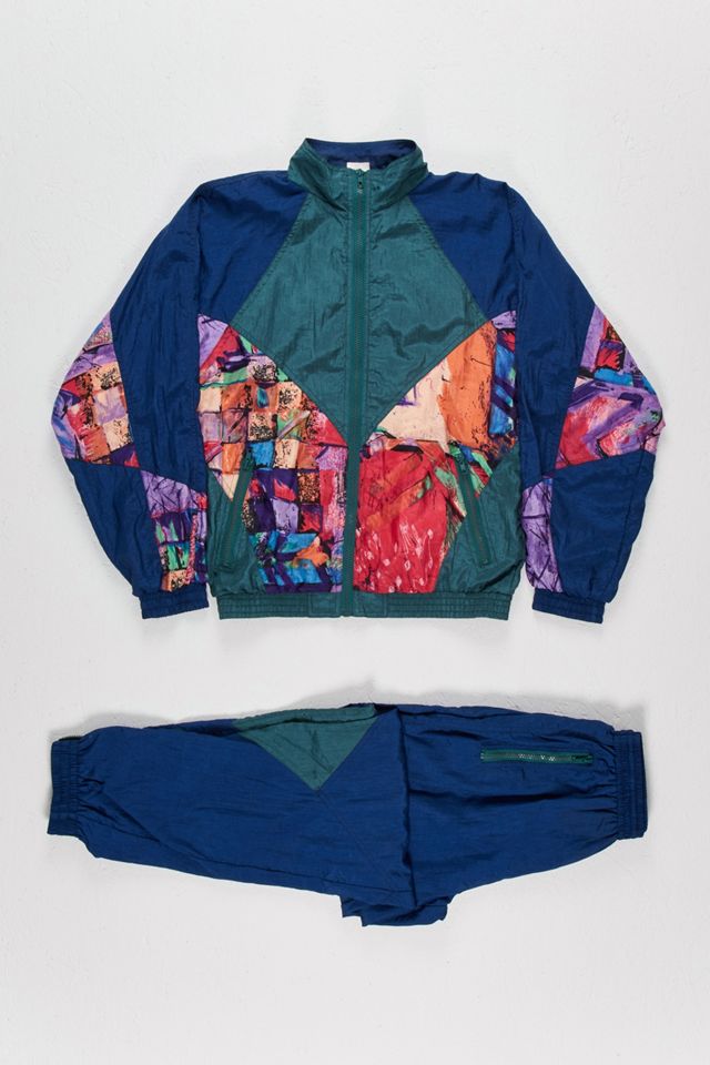 Urban Renewal One-Of-A-Kind Vintage Abstract Shell Suit | Urban ...