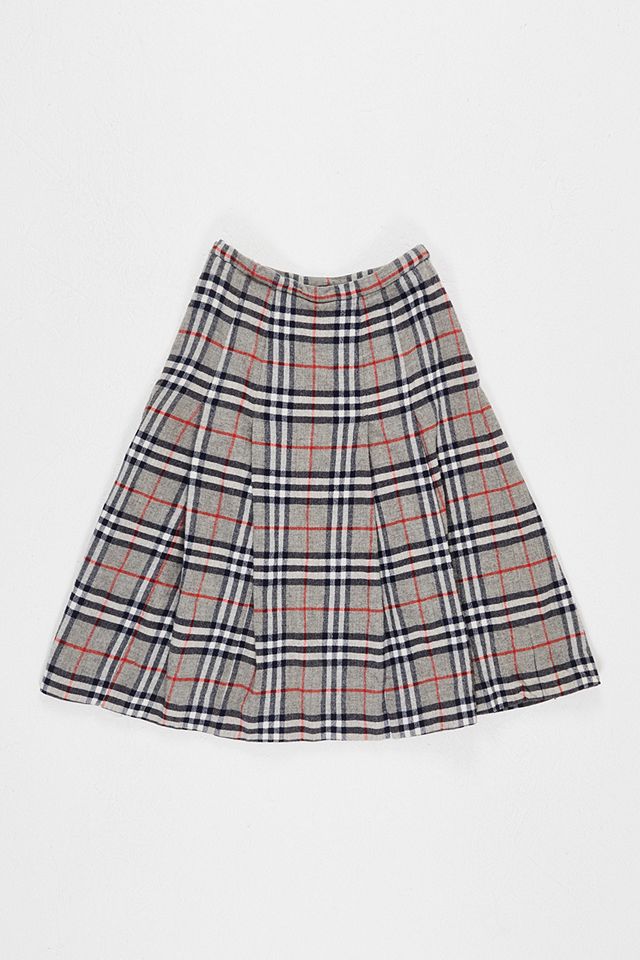 Urban Renewal One-Of-A-Kind Burberry Check Skirt | Urban Outfitters UK