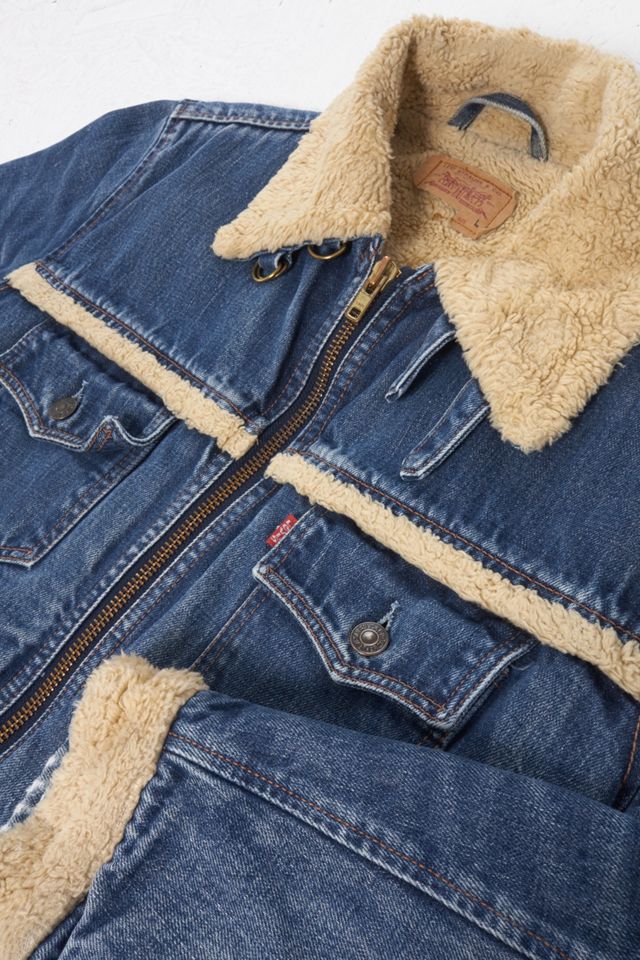 Urban Renewal One-Of-A-Kind Levi's Denim Sherpa Jacket #1