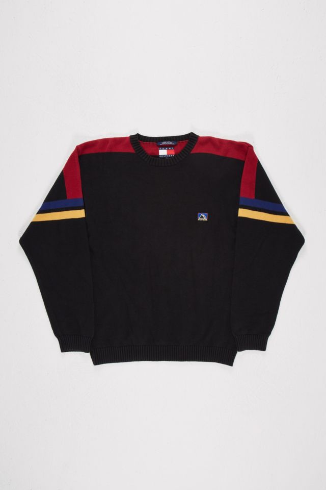 Renewal One-Of-A-Kind Black Tommy Hilfiger Sweatshirt | Urban Outfitters UK