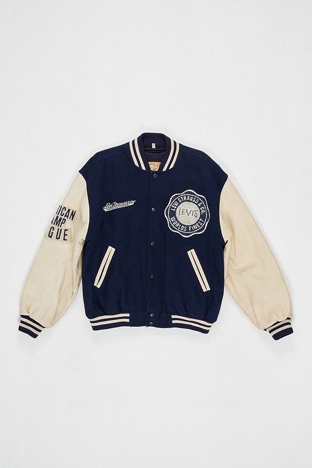 Urban Renewal One-Of-A-Kind Levi's Varsity Jacket | Urban Outfitters UK