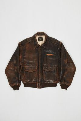 Urban Renewal One-Of-A-Kind Avirex Leather Flight Jacket | Urban ...