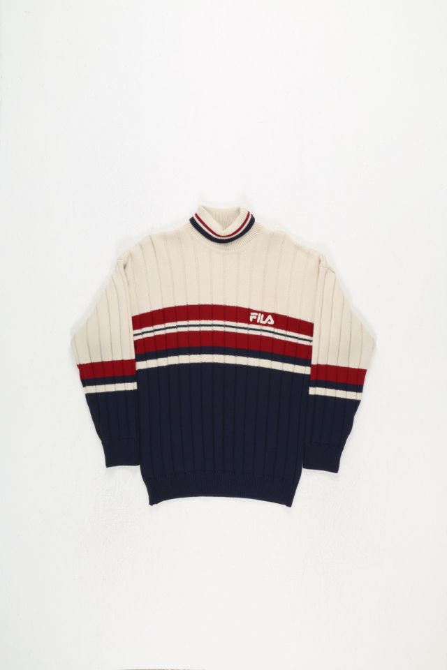 Urban Renewal One-Of-A-Kind FILA Knit Sweater | Urban Outfitters UK