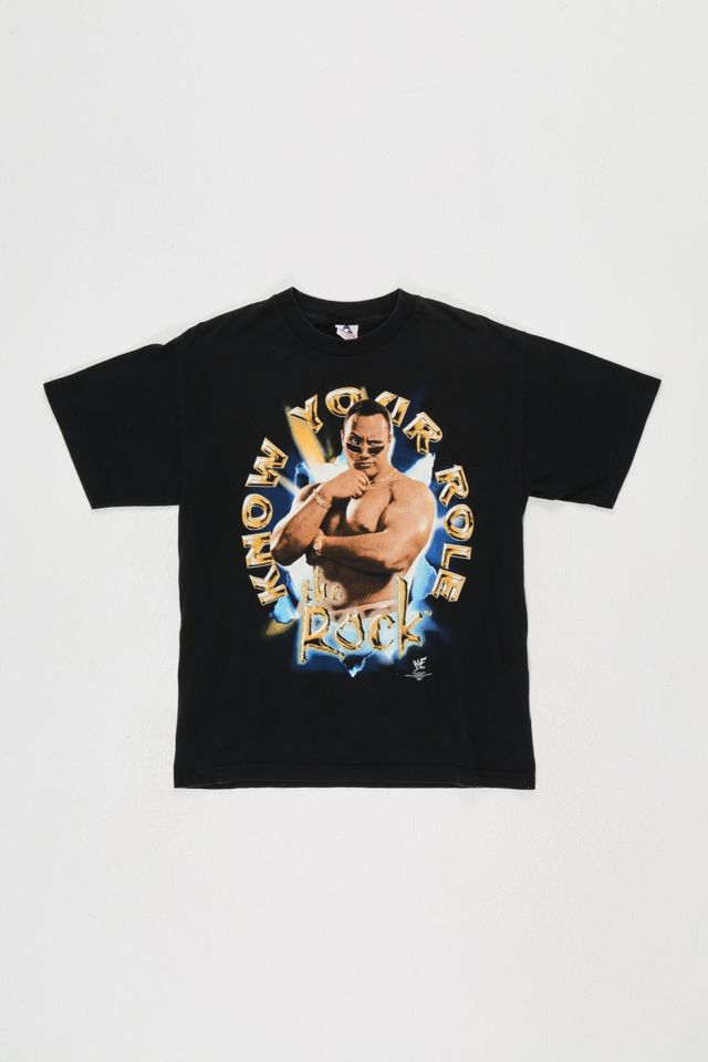 Urban Renewal One-Of-A-Kind The Rock WWE T-Shirt 