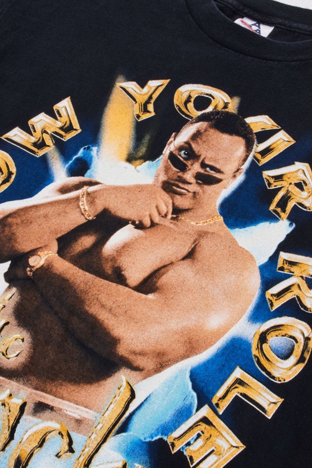 Urban Renewal One-Of-A-Kind The Rock WWE T-Shirt  #2
