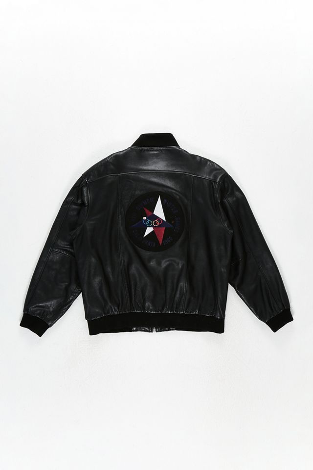 Urban Renewal One-Of-A-Kind adidas Leather Coat  #1