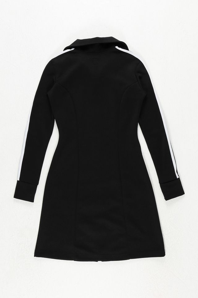 Urban Renewal One-Of-A-Kind adidas Black Track Jacket Dress  #1