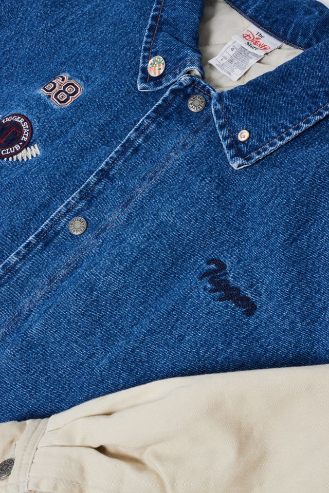 Urban Renewal One-Of-A-Kind Tigger Denim Varsity Jacket  #2