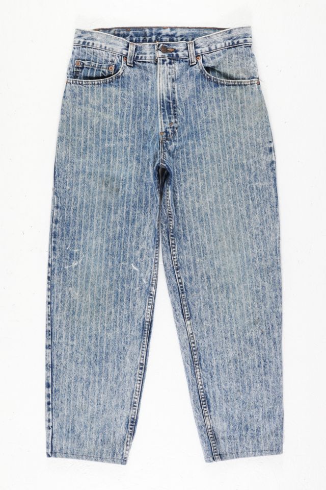 Urban Renewal One Of A Kind Levis Pinstripe 550 Jeans Urban Outfitters Uk