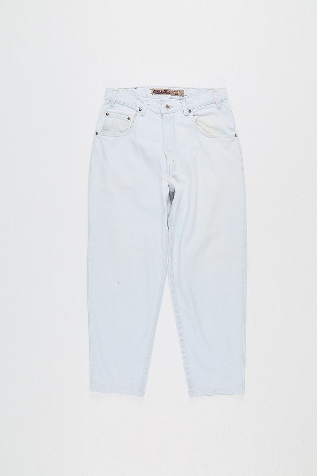 Urban Renewal One-Of-A-Kind Tapered Levi's White Jeans | Urban ...