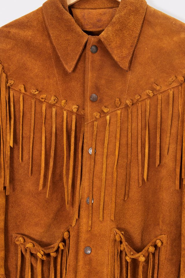 Urban Renewal One-Of-A-Kind Tan Suede Tassel Jacket #2