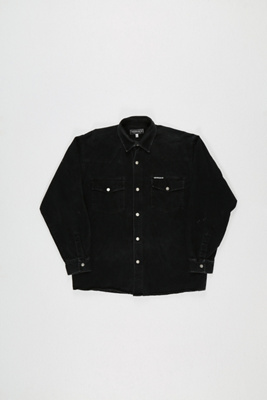 Urban Renewal One-Of-A-Kind Black Versace Button-Up Denim Shirt | Urban ...