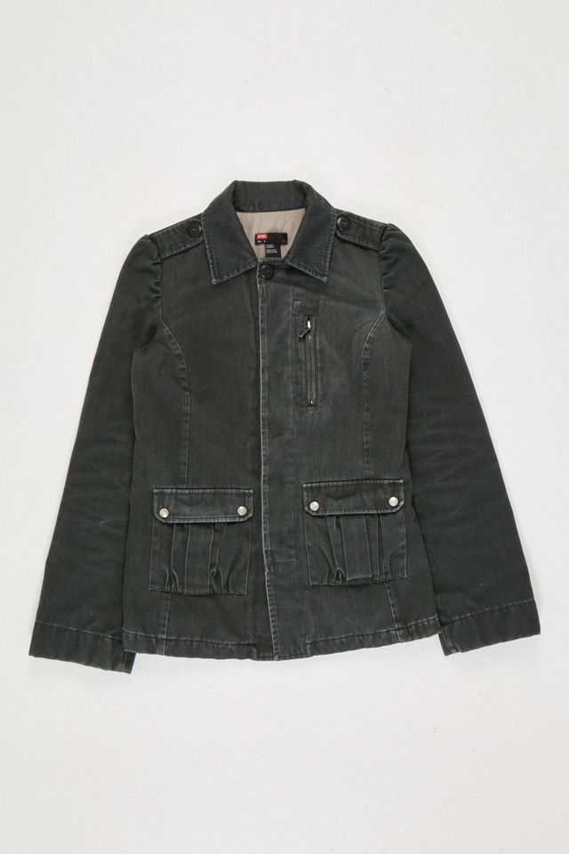 Urban Renewal OneOfAKind Black Denim Jacket Urban Outfitters UK