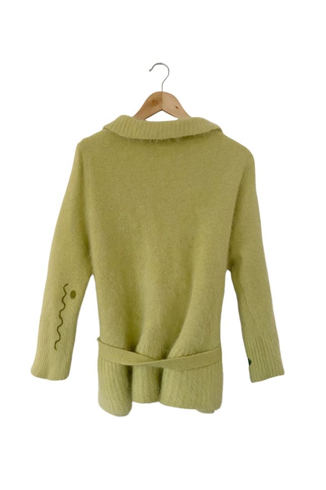 AFF & JAM Lime Starburst Cardigan #1