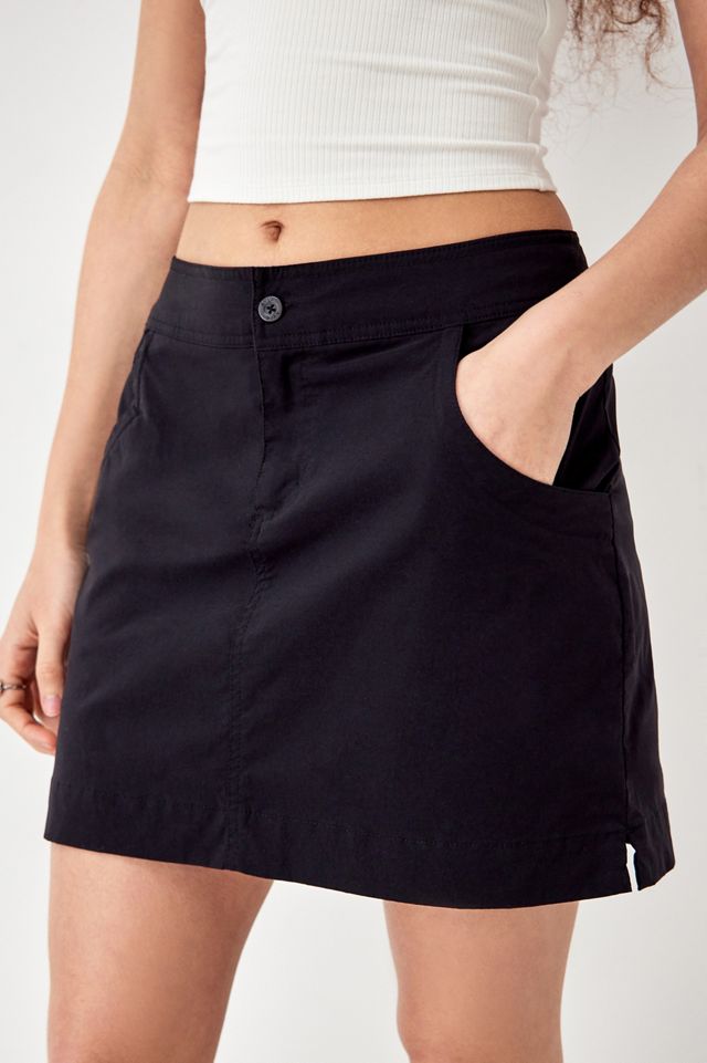 Urban Renewal Black Tech Mini Skirt #3