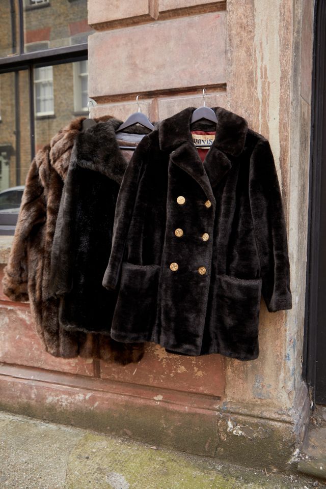 Urban Renewal Vintage Brown Faux Fur Short Coat #1