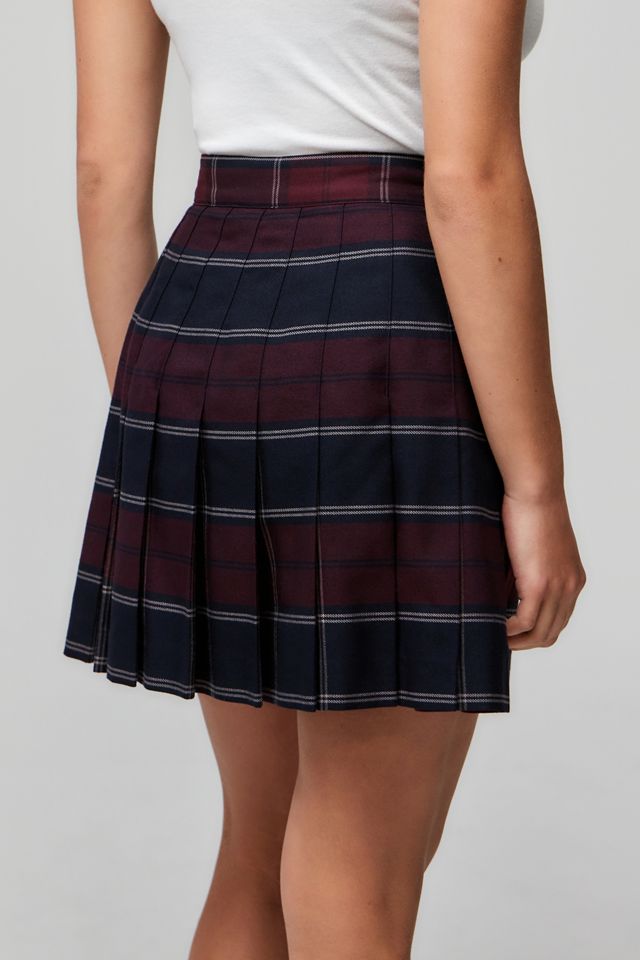 Urban Renewal Vintage Check Pleated Mini Skirt #3