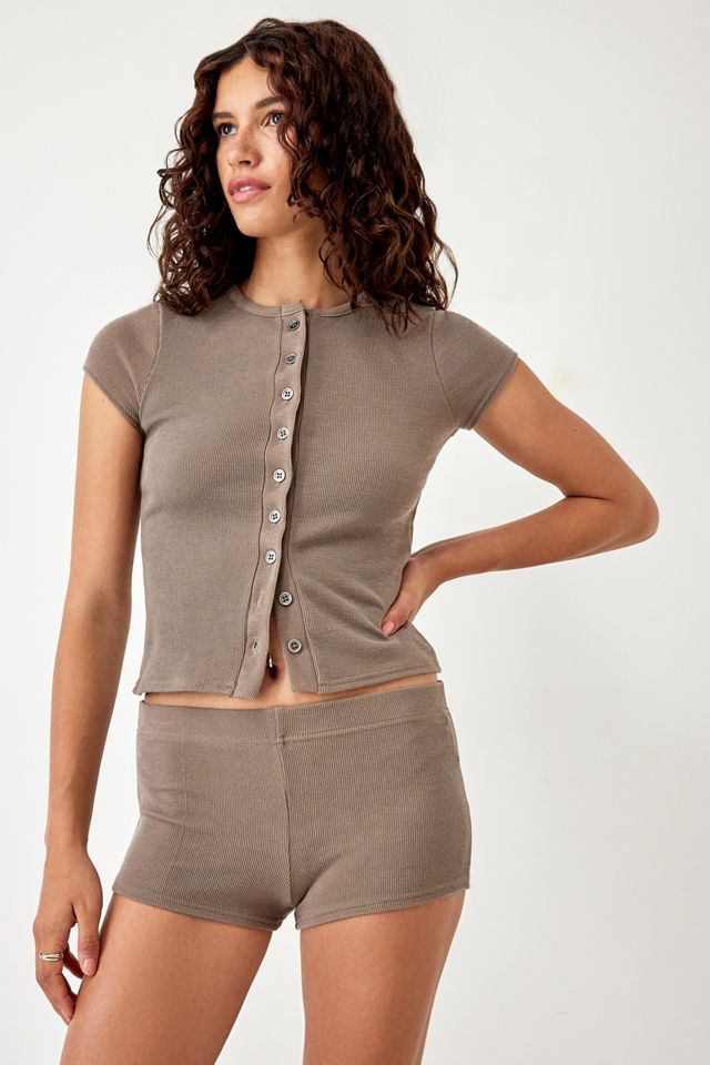 Urban Renewal Made From Remnants Ribbed Micro Shorts #1