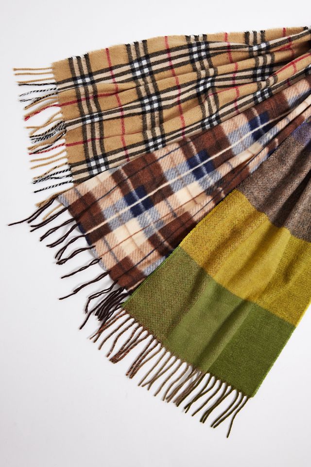 Sciarpa Vintage a Quadri Beige Urban Renewal #1
