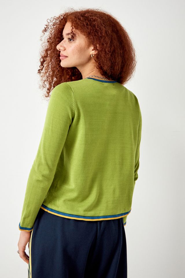 Cárdigan Fino Verde Vintage Urban Renewal #3