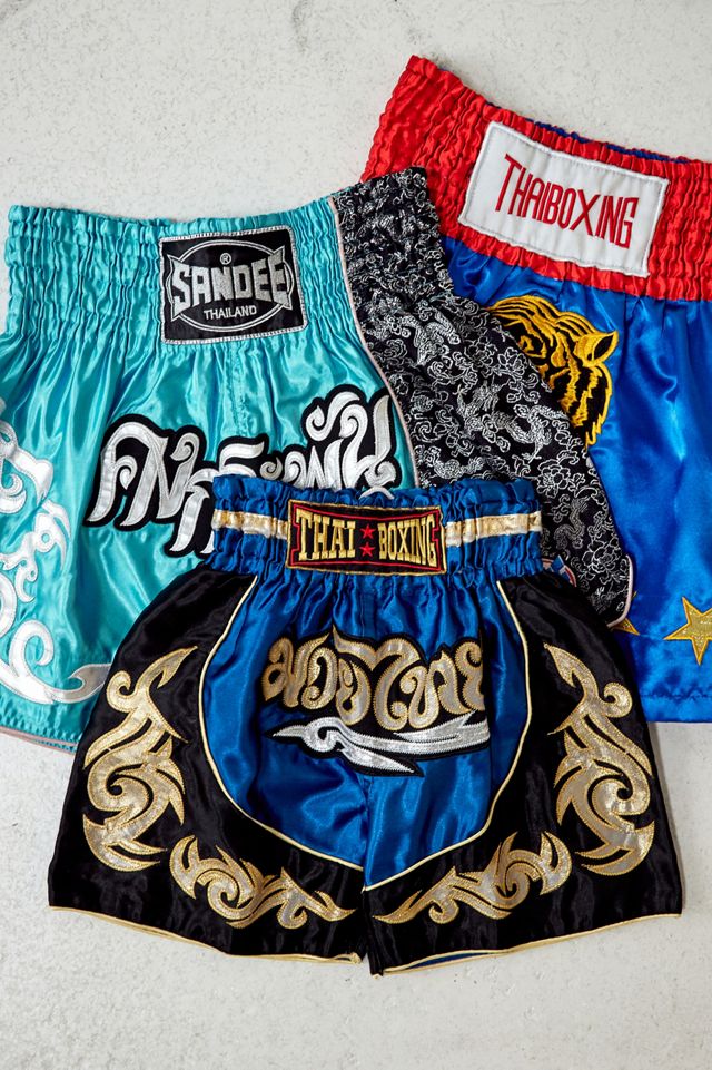 Urban Renewal Vintage Blue Muay Thai Shorts | Urban Outfitters UK