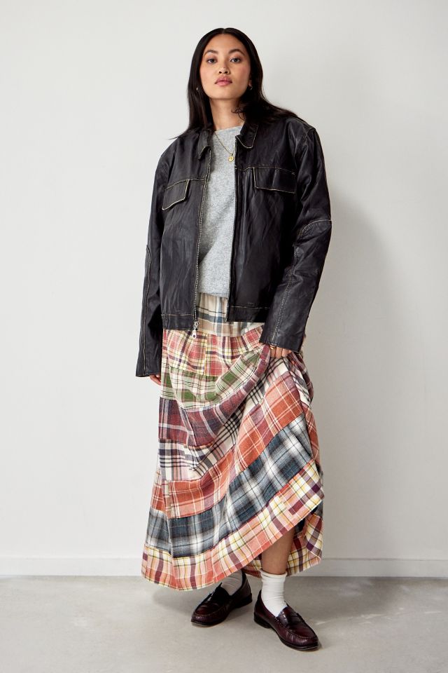 Urban Renewal Made From Remnants Flannel Maxi Skirt