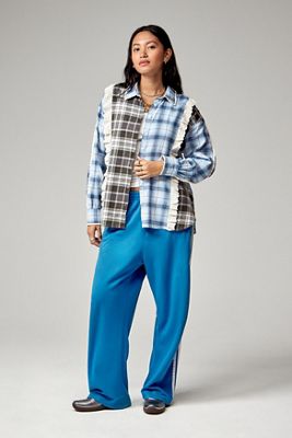 Urban Renewal Made From Remnants Flannel Ruffle Shirt