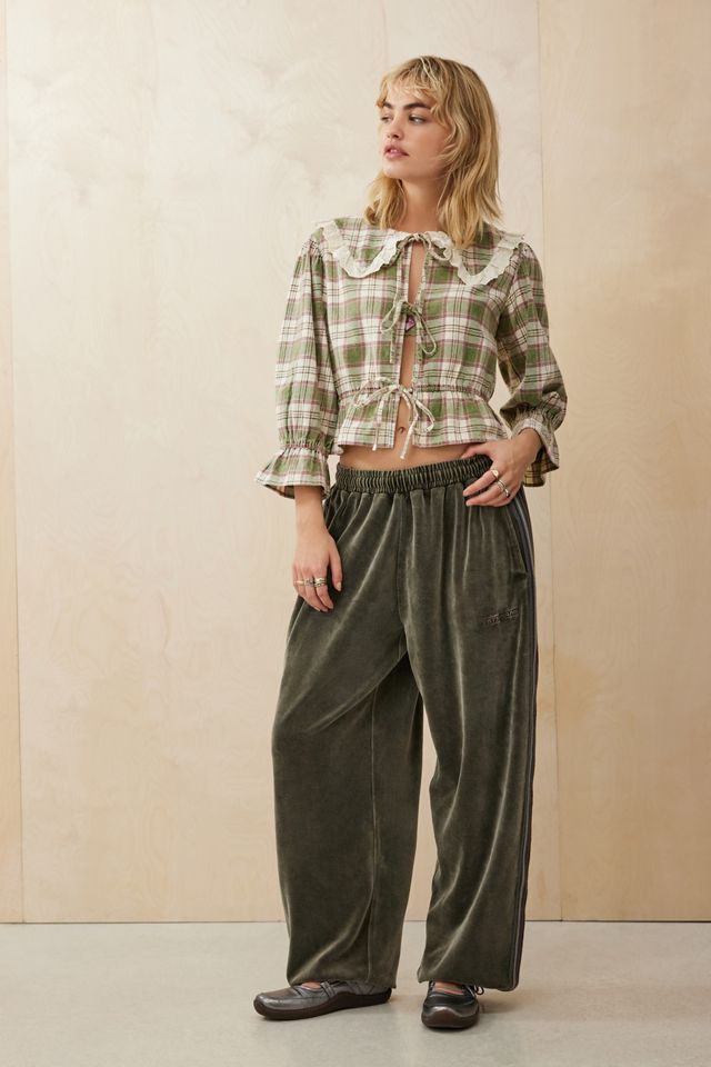 Urban Renewal Made From Remnants Flannel Collared Blouse #2