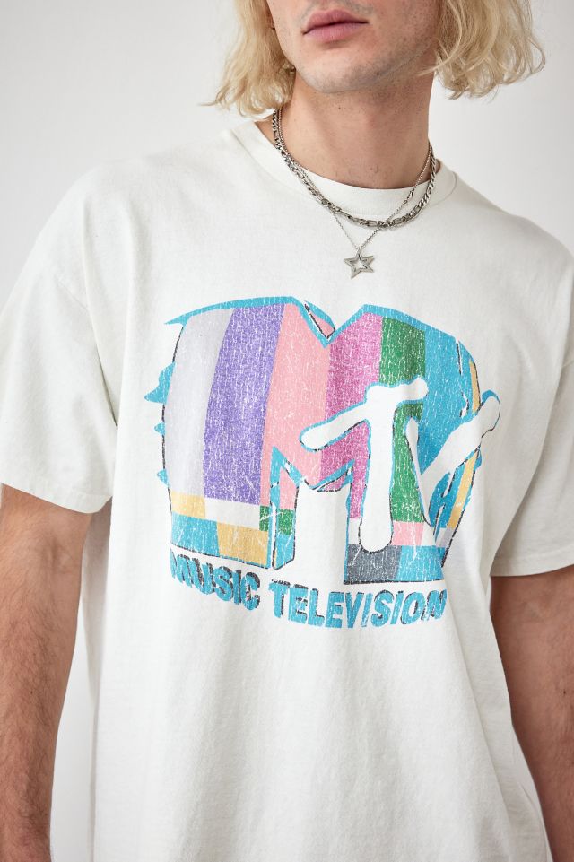 Archive At UO White MTV Logo T Shirt Urban Outfitters UK