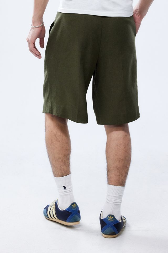 Archive At UO Khaki Linen Mensie Shorts  #3