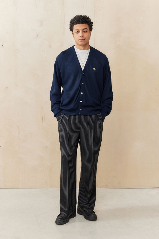 パンツ 90's wide striped slacks archive Archive At UO Black Pinstripe Ash Wide Leg Trousers | Urban