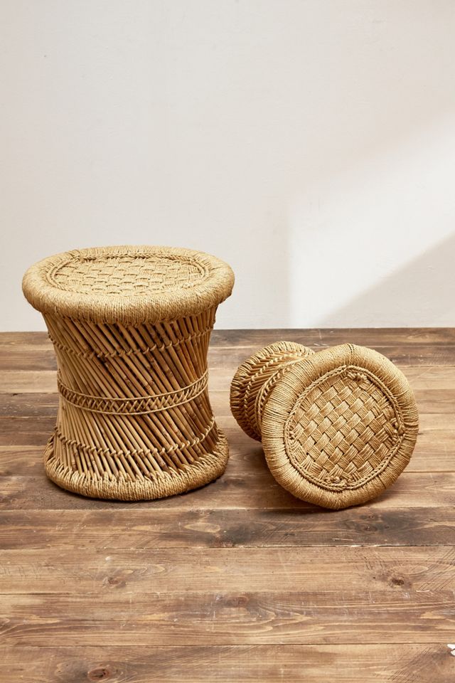 Woven Rattan Side Table #1