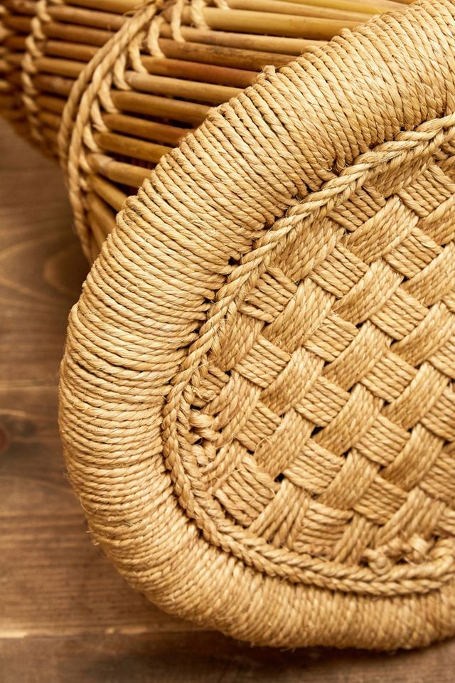Woven Rattan Side Table #2